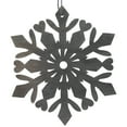 thumbnail image 6 of Northlight Hanging Snowflake Christmas Ornament - 4.75" - Gray, 6 of 7