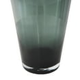 thumbnail image 5 of DecMode 14" Floral Tulip Inspired Ombre Green Glass Vase with Wavy Opening, 5 of 10