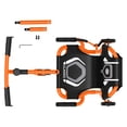 thumbnail image 3 of EzyRoller: Classic X - Orange - Ride-On Scooter, Cambering Motion, Pedal Free Cart, Hand Brakes, Extendable Frame, 154lb Capacity, Kids Ages 4+, 3 of 7