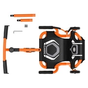 EzyRoller: Classic X - Orange - Ride-On Scooter, Cambering Motion, Pedal Free Cart, Hand Brakes, Extendable Frame, 154lb Capacity, Kids Ages 4+