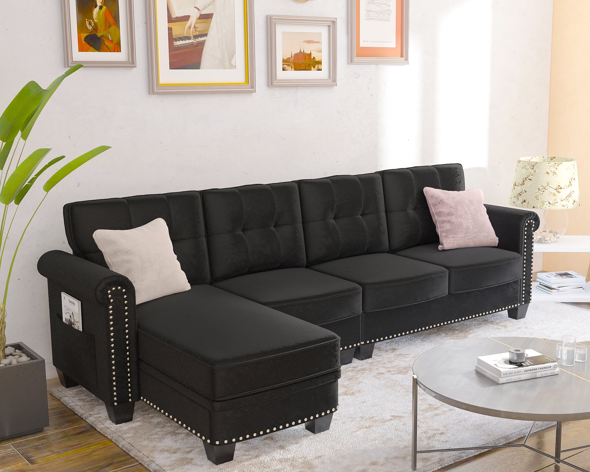 Mefine Modern Modular sectional sofa,Upholstered Couch