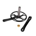 thumbnail image 1 of Juego De Bielas De Bicicleta Negro, Juego De Bielas De Integración Hueca De Proceso De Pulido, Accesorio De Bicicleta De Bielas Huecas OTVIAP 45T, 1 of 8