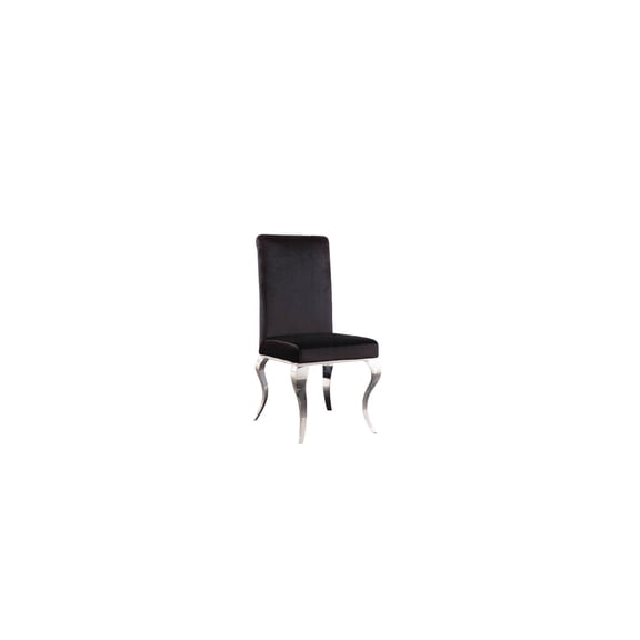 HomeStock Seaside Style Side Chair (Set-2), Fabric & Stainless Steel
