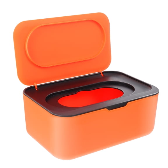 Simple Tissue Container Organizer Baby Wipe Dispenser Wet Orange