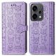 thumbnail image 1 of Funda Cartera FOXDOCK para OPPO Reno 14 5G , Flip PU con Relieve de Gatos y Perros, Tarjetero y Soporte, 1 of 6