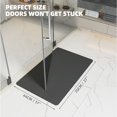 thumbnail image 5 of PABUBE Super Absorbent Quick Dry Bath Mat, Thin Bathroom Rug Fit Under Door, Washable Bath Rugs Shower Floor Mat, 17" x 27", Black, 5 of 9