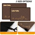 thumbnail image 5 of Coffee Bar Mat Hide Stain Rubber Backed Absorbent Drying Mat Modern Kitchen Drying Mat Easy Clean,Fit Under Coffee Maker Machine And Accessories-12"x19",Brown Plaid, 5 of 6