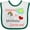 White and Green, variant on Inktastic Someone in Montana Loves Me Boys or Girls Baby Bib
