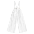 thumbnail image 6 of Ruimatai Women's Casual Linen Overalls High Waist Wide Leg Trousers for Summer & Daily Wear, 6 of 6
