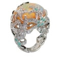 thumbnail image 1 of Bagues Cloutées Rétro Tendance Fleur pour Femmes Bague Élégante et Stylée, 1 of 5