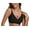 02-Black, variant on LWP Womens Seamless Bra No Underwire Comfortable Wireless Bralettes Push Up V Neck Bras Full Coverage Everyday Basic Bra