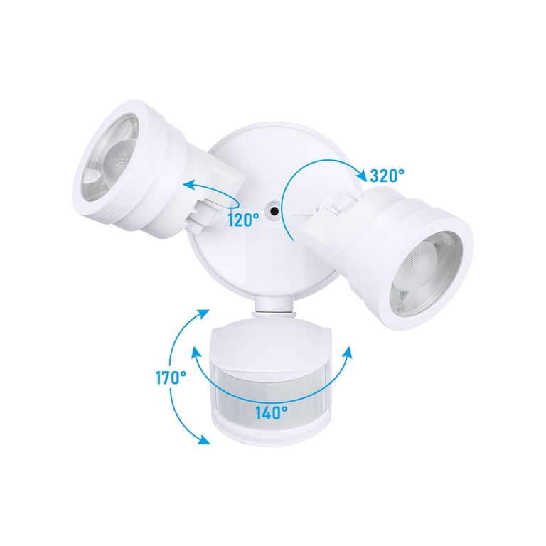 Leonlite 25W LED Dual-Head Motion Sensor Security Light photo 2