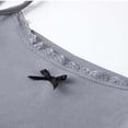 thumbnail image 5 of Women's Tank Tops Sevevn Womens Square Neck Lace Trim Tank Top Slim Fitted Going Out Camisole Shirts Gray L, 5 of 5