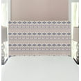 thumbnail image 1 of Ethnic Headboard, Antique Detailed Borders National Cultural Ornament Pattern, Upholstered Decorative Metal Bed Headboard with Memory Foam, Twin Size, Eggshell and Blue, by Ambesonne, 1 of 4