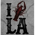 thumbnail image 2 of Louisiana Foodie I Love Crawfish LA Plus Size Crewneck Graphic Tee Shirt Brisco Brands 2X, 2 of 5