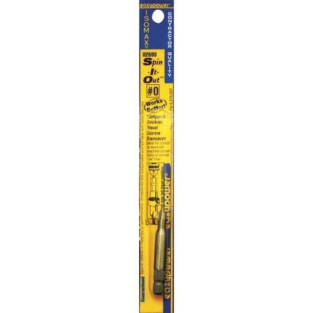 Eazypower Spin It Out Stripped Broken Head Screw Remover, #0, 1pk