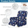 thumbnail image 5 of HELLHERO Jellyfish Print Recliner Chair Covers Slipcovers Anti-Dust Skin Friendly Cover for Recliner Chair with Foot Rest, Easy to Install, 5 of 8