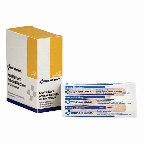 Knuckle Fabric Bandages, 1 1/2" x 3", 40/Box