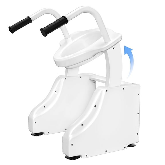 Electric Toilet Seat Riser with Handles – Powered Elevated Toilet Seat for Elderly & Disabled, Quiet Lift with 450 lbs Weight Capacity for Bathroom Comfort