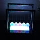 thumbnail image 3 of Cradle Desktop Gadget Led Multi-color Change Shine Light Ball Balance Ball Física Ciencia Juguete Decoración de escritorio, 3 of 3