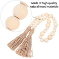thumbnail image 5 of 1pc Wooden Bead with Tassel Rustic Country Decor Home Bead Hanging Accessory, 5 of 6