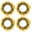 Yellow, variant on 4pcs simulation candle base decoration flower wreath circle creative candlelight dinner table decoration props flower wreath ornaments