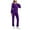 Purple, variant on Scrubs for Women with Pockets Long Sleeve Crew Neck Solid Color Loose Work Uniform Trousers Pocket Nursing Uniform Cardigan Upper Garment Sets