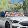 thumbnail image 3 of Binienty Dahlia Floral Front Windshield Sun Shade Boho Automotive Interior Sun Protection for Women Foldable Automotive Sunvisor Protector Foldable 2 Pack, 3 of 8