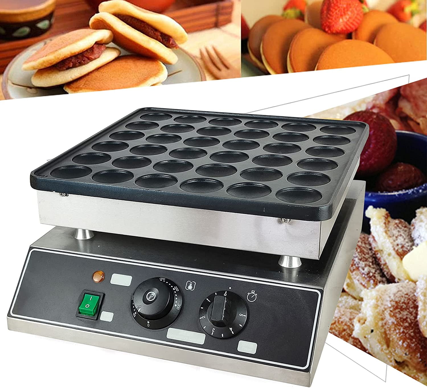 36 Holes Electric Mini Waffle Maker Pancake Maker and Waffle Iron