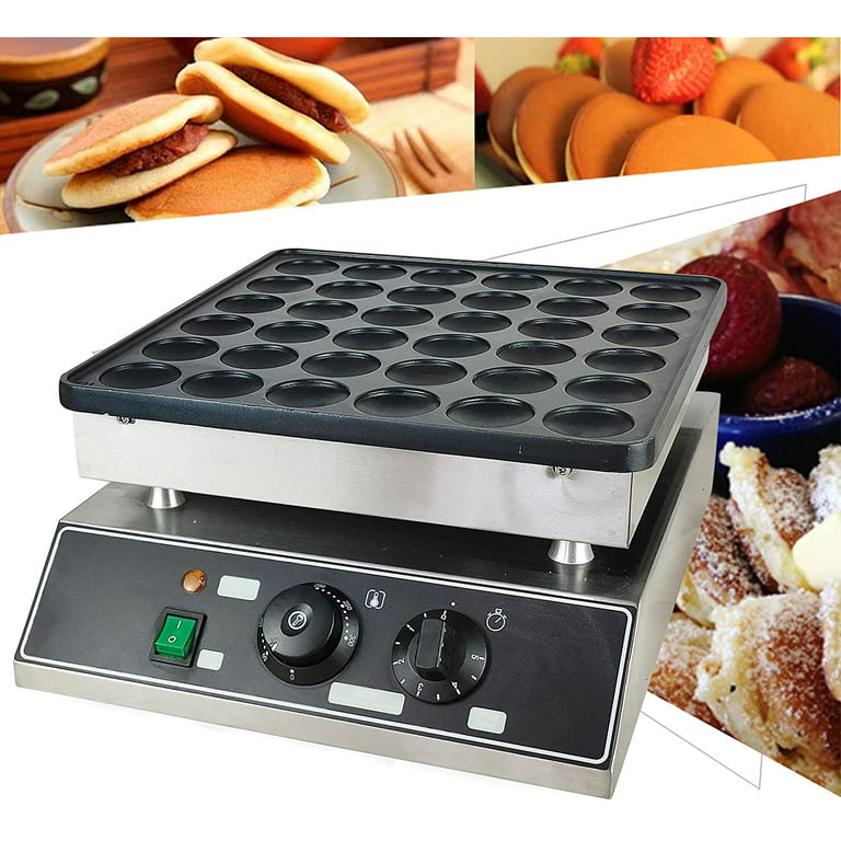 Mini Waffle Maker Machine, Electric Pancake Maker, Non-stick, Deep