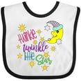 thumbnail image 3 of Inktastic Twinkle, Twinkle, Little Star with Yellow Moon in Night Cap Boys or Girls Baby Bib, 3 of 4