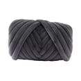 thumbnail image 1 of Hilo grueso, hilo voluminoso, longitud de 43,74 yardas, hilo de punto para brazo, hilo Jumbo para cestas, bufanda, alfombra, almohada, macramé Gris oscuro, 1 of 8