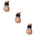 thumbnail image 3 of Ramillete de Muñeca Bearachild Rosa de Satén Hecho a Mano para Bodas y Graduaciones N17 Negro, 3 of 6