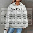 thumbnail image 3 of Yteetum Hoodies for Women Solid Color Loose Jacquard Long Sleeve Sweatshirts Hooded Ladies Casual Fashion Lightweight Comfortable Long Sleeve Pullover Sweatshirt with Pockets Fall, 3 of 7