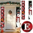thumbnail image 1 of Merry Door Banner Porch Sign Welcome Banner Suitable For Family Festivals Winter Santa Background Hanging Courtya, 1 of 5