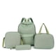 thumbnail image 1 of 4PCS Conjunto De Mochila De Gran Capacidad, Mochila De Regreso A La Escuela Preppy, Knapsack De Viaje, Bolsa De Almuerzo Y Bolsa De Lápices, 1 of 4