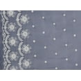 thumbnail image 2 of Zelouf Embroidery On Georgette Border [We-001]  , Sewing, DIY, Crafts Fabric by the Yard, Deep Navy, 5 Yard, 2 of 2