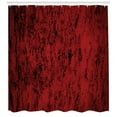 thumbnail image 3 of Ambesonne Abstract Shower Curtain, Grungy Abstract Design, 69"Wx84"L, Black Red, 3 of 3