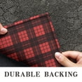 thumbnail image 6 of Red and Black Christmas Plaid Pattern Door Rugs,Washable Non Slip Door Mats Indoor,Decorative Door Mats,Entry Mat Indoor for Entrance,Bedroom,Kitchen,Bathroom,17"x30", 6 of 6