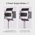 thumbnail image 4 of Andoer Professional LED Video Light Dimmable 660 LED Bulbs Bi-Color Light Panel 3200-5600K CRI 85+ with U Bracket & Barndoor Lighting Kit for Studio Photography Video, 4 of 7
