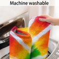 thumbnail image 5 of Rainbow Tie Dye Sunburst Bathroom Rugs Mat,Non Slip Microfiber Bathroom Rug,Rubber Backing,Soft Bathroom Mats for Bathroom Floor,Tub and Shower,17x27in(43x68cm), 5 of 5