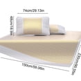 thumbnail image 4 of TTJ Summer Rattan Mat High End Folding Ice Silk Sleeping Pad Breathable Household Dormitory Rug Cool Mattress Cover for Summer Use, 4 of 8