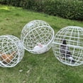 thumbnail image 3 of 3 Pcs Rolling Chicken Coop Balls, Multi-Size Plastic Portable Round Safety Balls, Ball Cage Rolling Enclosure Outdoor Farms Courtyard Plastic Hutch Secure Walking Net, 3 of 5
