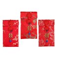 thumbnail image 4 of 3pcs Spring Festival Red Packets Chinese Embroidered Red Envelopes Money Bags, 4 of 8