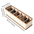 thumbnail image 4 of Foldable Belt Organizer With Compartments For Wardrobe Drawer Storage, 4 of 10