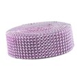 thumbnail image 1 of Cinta de Envoltura de boda Sunnimix 1.6 10 yardas Diamante Malla Rosado, 1 of 5