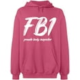 thumbnail image 2 of OXI Hoodie Sweatshirt - Female Body Inspector, Basic Casual Hoodie for Men's and Women Fleece Hoodie Long Sleeve - Safety Pink 3X-Large, 2 of 3