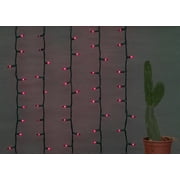 Brite Star 100 Count Mini String Christmas Lights, Red - 22 feet Indoor/Outdoor Christmas Tree Lights with White Wire