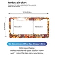 thumbnail image 2 of A Pair Of License Plate Frame Sunscreen Corrosion Resistant Rust 12.3×6.3in With Accessories Suitable For Any Car Groovy Flowers, 2 of 8