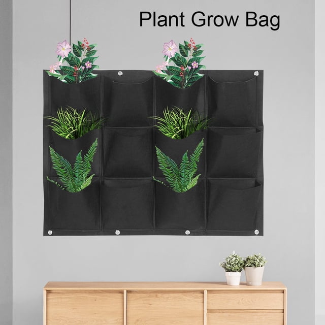Bolsa De Plantación De Bolsillos, Bolsa De Planta Colgante, Bolsa De Maceta, Para Balcón, Jardín, Verduras, Flores, Producción De Viveros, Ingeniería Verde, Muebles Para El Fugacal Plant Grow Bag